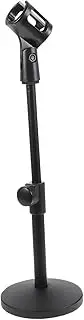 ERINGOGO Desktop Mic Stand with Heavy Disc Base Clip Angle for Wired Wireless Microphones Sturdy Reliable for Live Streaming and Recording
