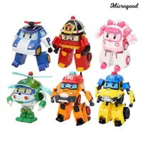 在飛比找蝦皮購物優惠-Mic_robocar Poli 可動人偶變形警車機器人益智