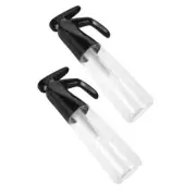 2pcs Empty Hair Spray Bottle 300ml Plastic Continuous Spray Bottle With Fine