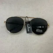 NWT Women's Lulu's Sunglasses Gold Tone Frame UVA/UVB Protection - Stylish -New!