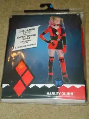 Costume, Female, D/C Batman, Harley Quinn, Child L 12-14, NIP