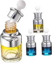 20ml Glass Dropper Bottles 4 Pack Essential Oil Sub Bottles Refillable Aromatherapy Medicine Lab Household