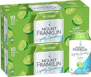 Mount Franklin Lightly Sparkling Water Lime Multipack Cans 20 x 375 mL