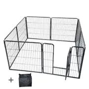 YES4PETS 80 cm Heavy Duty Pet Dog Puppy Cat Rabbit Exercise Playpen Fence With Cover