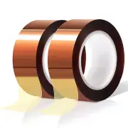 2 rollos de cinta térmica de alta temperatura de 20mm x 16m(52 pies)