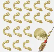 100pcs Fishing Clevis Easy Spin Brass Spinner Clevis for Lures Making DIY Parts