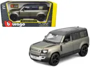 1/24 Bburago 2022 Land Rover Defender 110 Diecast Model SUV Green 21101GRN