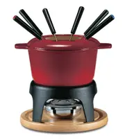 Swissmar Sierra Fondue Set 11pc Cherry Red