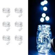 "LEDIKON 6 Pack 10ft 30 LED Fairy Lights Battery Operated String LightsSilver...