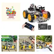 Robot Car Starter Kit for Arduino | STEM Remote Controlled App Educational Mo...