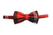 Men's Scottish Ramsey Red Tartan Bow Tie Formal Tie For Wedding
