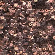 6mm Cup Sequins Bronze Brown Matte Silk Frost. Made in USA