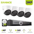 SANNCE 3MP 8CH NVR PoE Security Camera System IR Night Vision Home Surveillance