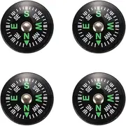 Mellisso 4X Oil Filled Button Compass - Ultra Compact 20mm - Mini SAS Survival