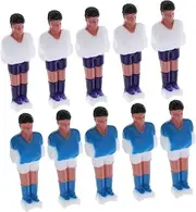 10Pcs Set Mini Foosball Table Player Dolls Set Table Football Figurines for Replacement Realistic Soccer Experience for Home Office Cafe Use Improves Hand Eye Coordination