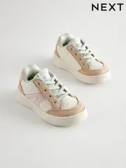 Multi Chunky Elastic Lace-Up Trainers (B60051) | $39 - $44