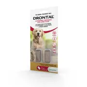Drontal Chewable Wormer Large Dog 2 Pack 2pk