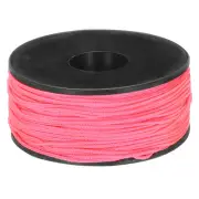 1.18mm x 164 Feet Paracord Micro Cord Rope 100 LB Braided Cord, Rose Red