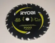 Ryobi 7-1/4 In. X 24 Tooth Carbide Thin Kerf Circular Saw Blade (1-Piece)