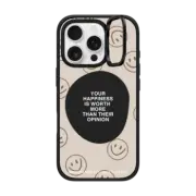 iPhone 16 Pro Impact Ring Stand Case MagSafe Compatible Happiness For What It's Worth
