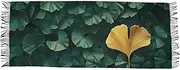 [AIXIWAWA] Ginkgo Green Gold Women's Pashminas Scarf, Shawls Wrap Lightwight Tassel for Evening Dress Dinner Party, Multicolor