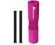 METEOR Barbell Pad, Shoulder Pad, Squat Pad, Neck Pad for Deadlift, Squat, Lunges, Hip Thrusts (Rose Red)
