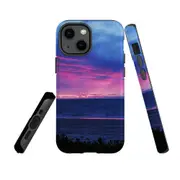 For Apple iPhone 13 mini Case, Armour Back Cover, Sunset At Henley Beach