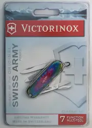 Victorinox Classic SD Swiss Army knife- 2007 Tie Dye Pink. New in Pkg #2025