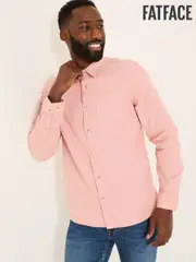 FatFace Dusky Pink Long Sleeve Oxford Shirt (E81843) | $106
