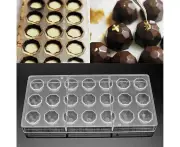 Clear Hard Chocolate Maker Polycarbonate Ps Diy 21 Half Ball Candy Mold Mould