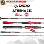 釣魚竿 DAIDO ATHENA 3 PRO 系列旋轉/鑄造 BC 新富士碳固體 180 厘米 4-12 磅/D 10-