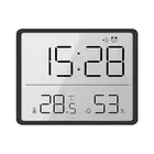 Atomic Clock Digital Wall Clock Large Display, Date & Temperature Humidity Se...