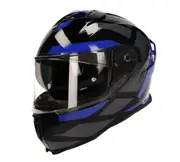 Vito Presto, full face helmet , color: Black/Grey/Blue , size: XL