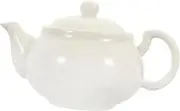 TIDTALEO Ceramic Teapot for Home and Travel Elegant White Design Portable Brewing Pot for Kung Fu Tea for Tearooms Offices and Outdoor Use for Tea Lovers