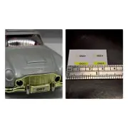 Corgi Aston Martin DB5 James Bond, 2 Sets of 007,Number Plate Stickers, No Car