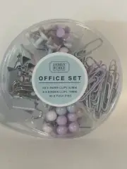 James Burke | Office Set | Paper Clips | Binder Clips | Push Pins