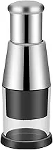 Pressed Garlic Chopper, Handheld Push Type Garlic Crusher, Labor Saving Kitchen Food Chopper Gadget, Stainless Steel Manual Garlic Masher for Ginger Chili Onion Salad