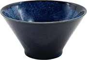 aito Seisakusho 517317 Natural Color Rice Bowl, Dish, Large, Diameter Approx. 5.1 x Depth 2.8 inches (13 x 7 cm), Navy Blue, Mino Ware, Rice, Salad Bowl, Stylish, Dishwasher Safe, Microwave Safe, Made