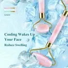 Rosejoice Pink Rose Quartz Jade Roller Messager for Face