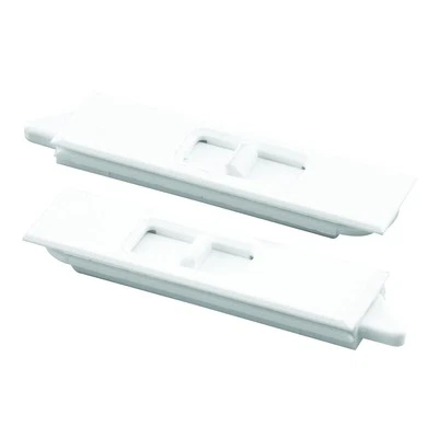 Prime-Line F 2734 Tilt Latch Pair, White Plastic Construction, Spring Loaded,
