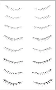 Lower Lash False Eyelashes,Natural Cartoon Individual Lashes Comic Style | Sweatproof Bottom Lashes, Portable Eye Makeup for Theme Party, Birthday, Girl Borato