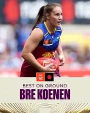 AFLW BRISBANE LIONS PREMIERS TEAM PLAYER POSTER, BARGAIN