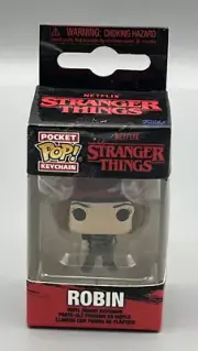 FUNKO POP! KEYCHAIN: Stranger Things Season 4 Robin in Hunter Outfit New In Box
