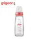 【Pigeon 貝親】一般口徑母乳實感玻璃奶瓶（200ml）紅色