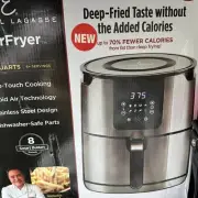 Emeril Lagasse 6 Qt Air Fryer - 8 Smart Presets, 5-in-1 Multi-Cooker, Silver