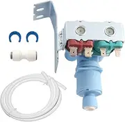 W10179146 WPW10179146 Water Inlet Valve Suitable for Whirlpool Maytag KitchenAid Kenmore Ikea Refrigerator, Compatible Models: W10155357, 1546655, AP6016381, PS11749668
