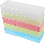 LIFKOME 5pcs Eyelash Tweezer Holders Compact Storage Cases for Eyelash Extensions Stylish Organizers Transparent for Makeup and Beauty Tools