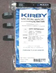 9 Kirby Vacuum Bags G3 G6 Micron Magic 197394 + 3 Belts