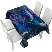 Blue Dragon of Fate Fantasy Creatures Tablecloth