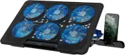 Laptop Cooling Pad, Laptop Cooler with 6 Quiet Fans for 12-17 Inch Notebook Gami